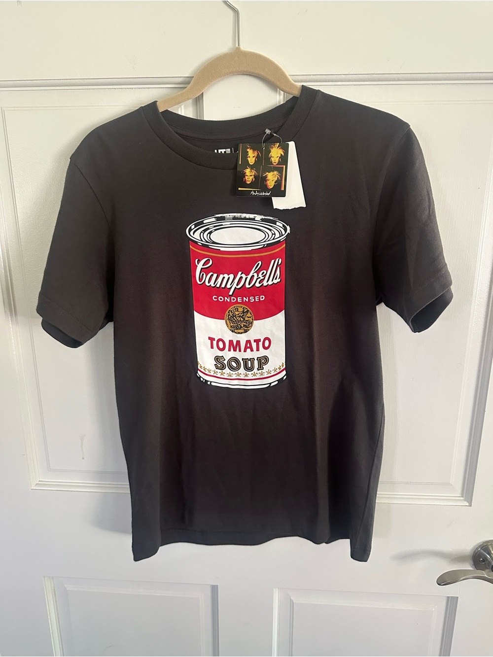 UNIQLO UT  Andy Warhol grey Campbells tomato soup Graphic Tee - XS New with tags